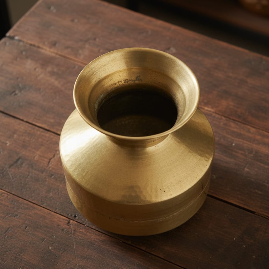 WP/07 - 100% Pure Brass Very Beautiful Shape Vintage Water Pot | KITCHENWARE | UTENSILS | HOME APPLIANCES