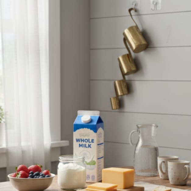 OT/22 - Set of 4 - Rare Vintage Pure Brass Traditional Milk Measuring Cups | "seer" Cups | KITCHENWARE | UTENSILS | HOME APPLIANCES