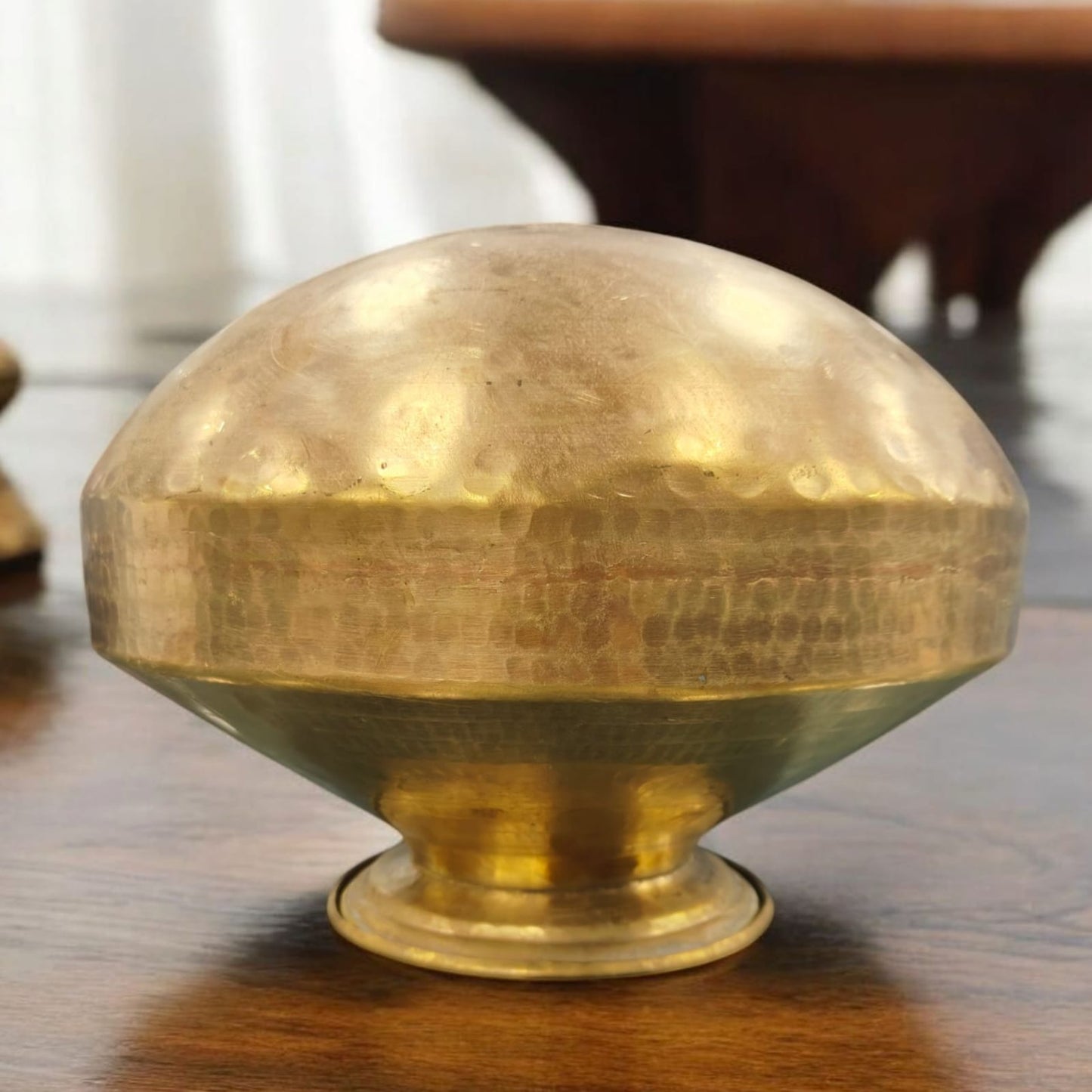 RA/387 | Rare Vintage Pure Brass Beautiful Unique Shape Big Size Pot | Vase | Planter