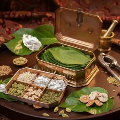 RA/042A | Rare Vintage Pure Brass Paan daan - Betel Nut Supari Box