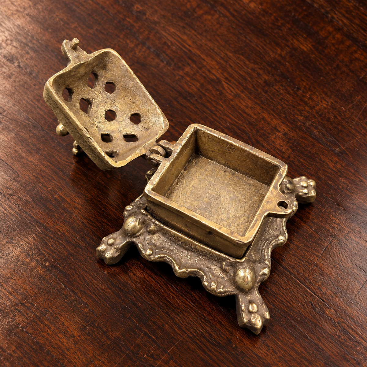 Antique Brass Twin Bird Incense Burner - Merchant Antiques
