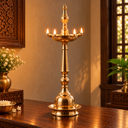 Brass Samai Oil Lamp - Merchant Antiques