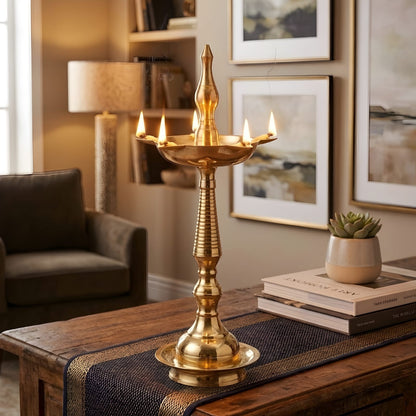 Brass Samai Oil Lamp - Merchant Antiques