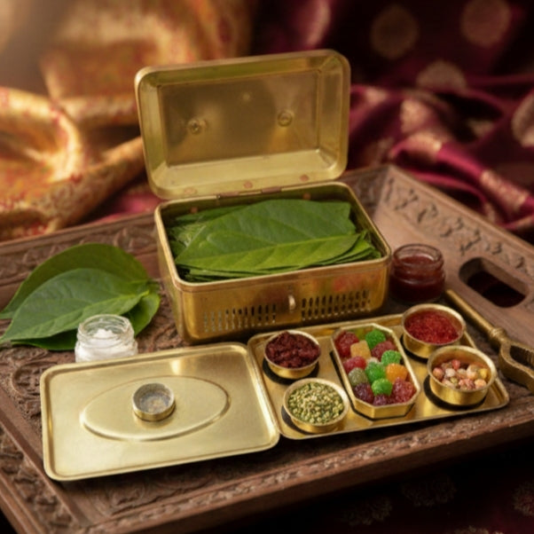 BN/09A - Rare Vintage Brass Paan daan - Betel Nut Supari Box | KITCHENWARE | UTENSILS | HOME APPLIANCES