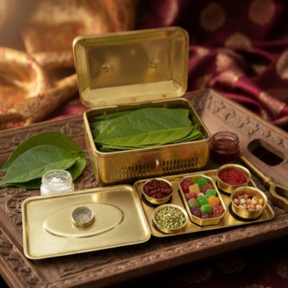 RA/142 | PD010 Rare Vintage Brass Paan daan - Betel Nut Supari Box