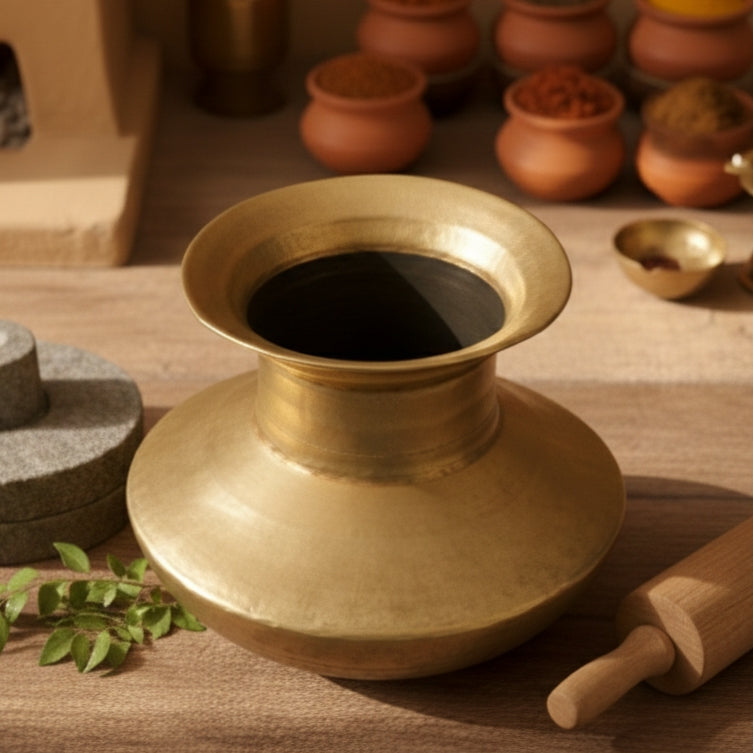 WP/01 - Vintage Pure Brass Very Rare Beautiful Shape  Multipurpose Water Pot | Flower Vase | Planter