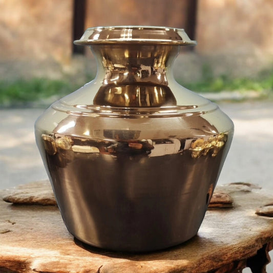 BRAND NEW: NW/082 - 100% Pure Brass Very Beautiful Shape Solid Water Pot | Traditionally known as "Kodam" (5 Litre) | KITCHENWARE | UTENSILS | HOME APPLIANCES