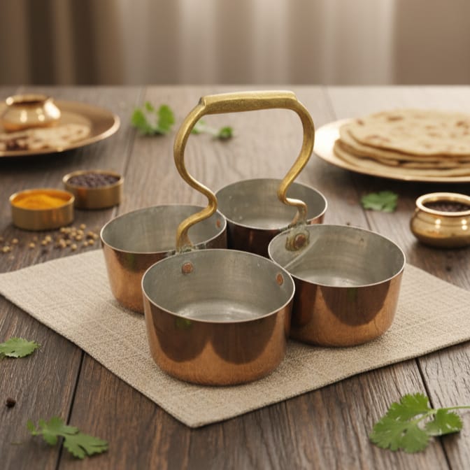 CU/24 - 100% Pure Brass Very Rare Vintage Serving Bowl Basket | KITCHENWARE | UTENSILS | HOME APPLIANCES