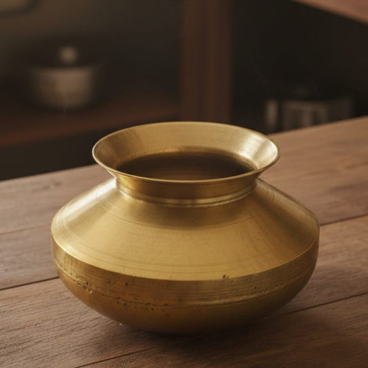 WP/06 - Rare Vintage 100% Pure Brass Unique Shape Storage Pot | Vase | Planter | KITCHENWARE | UTENSILS | HOME APPLIANCES