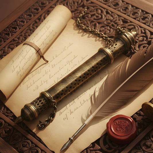 PM/20 - Very Rare Antique Pure Brass Mughal “Farmaan” Message Holder – Hand Pierced Vintage Document Holder | KITCHENWARE | UTENSILS | HOME APPLIANCES