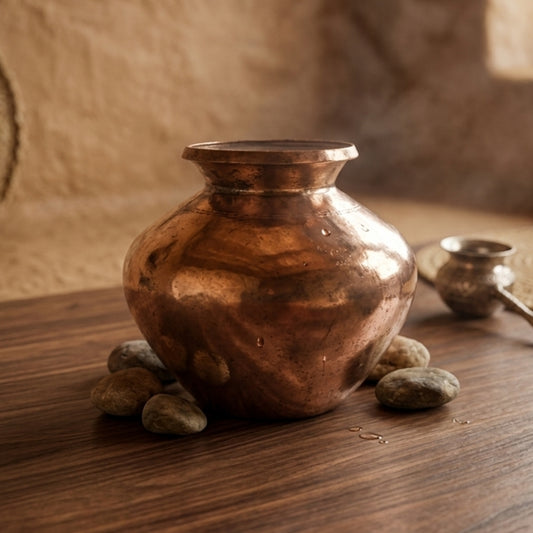 WP/38 - Very Rare 100% Pure Copper Pot/Vase/Planter – Beautiful Shape Vintage Decorative Piece | KITCHENWARE | UTENSILS | HOME APPLIANCES