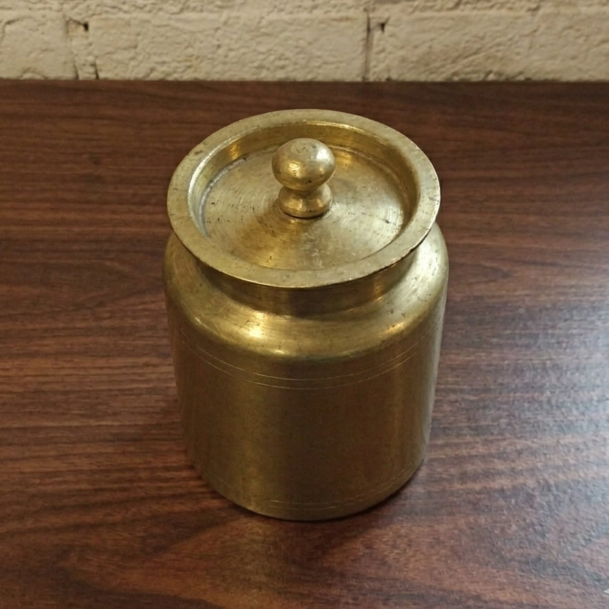 RA/364 | 100% Pure Brass/Peetal Rare Vintage Storage Jar (Antiques)