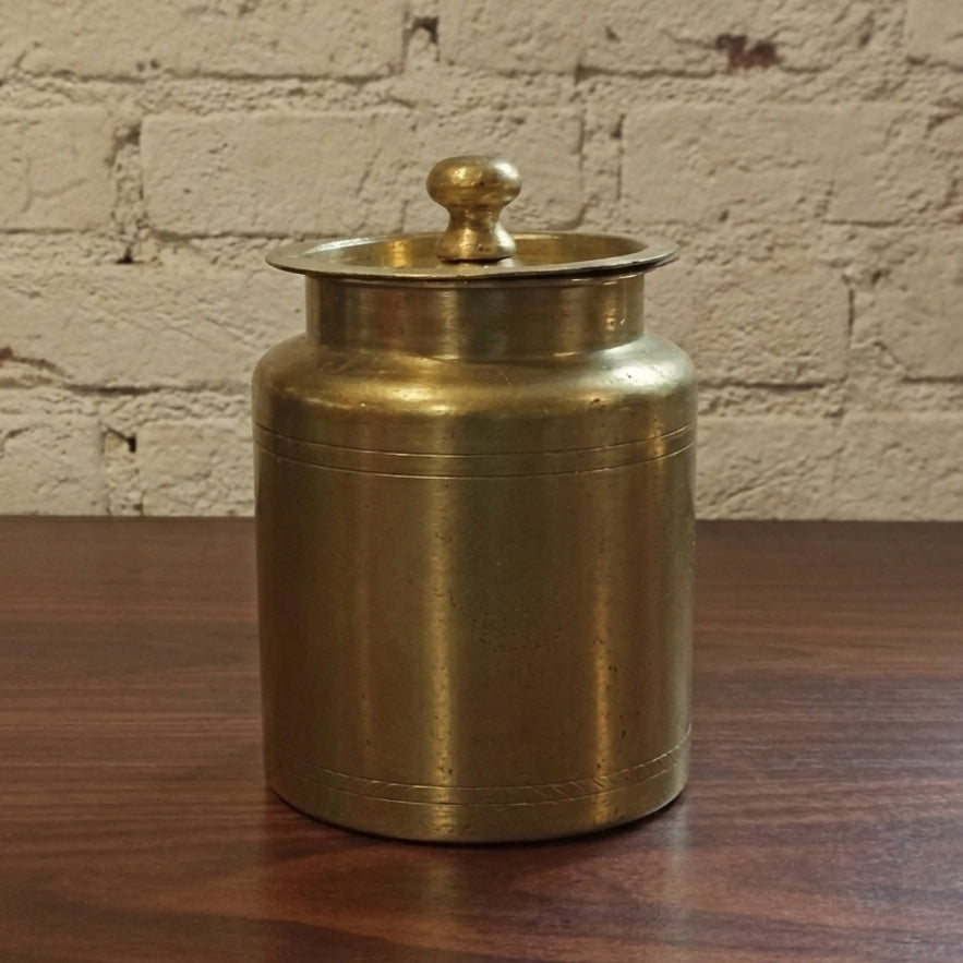 RA/364 | 100% Pure Brass/Peetal Rare Vintage Storage Jar (Antiques)