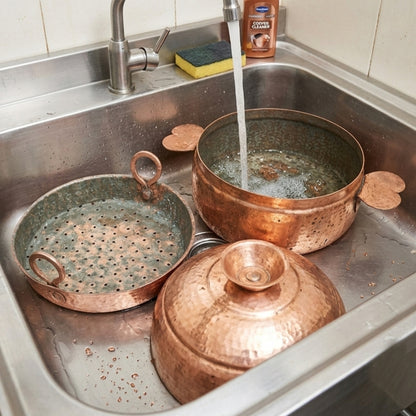 RA/365 | Traditional Vintage Very Rare 100% Pure Copper Modak Patra - Antique Steamer Vessel