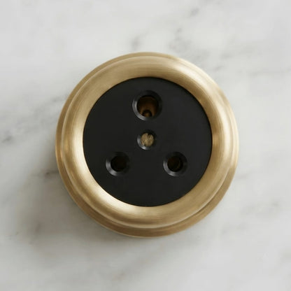 SW/23 | Vintage Style Brass Power Sockets | Solid Brass Wall Sockets | Heritage Brass Collection | 220V 6A | Luxury Electrical Hardware