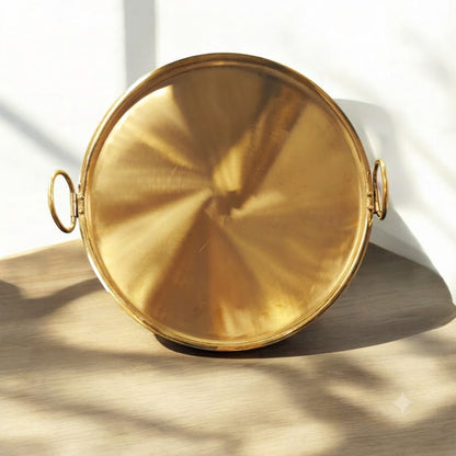Brass Dosa Tawa with Kalai – Non-Stick variant - Merchant Antiques