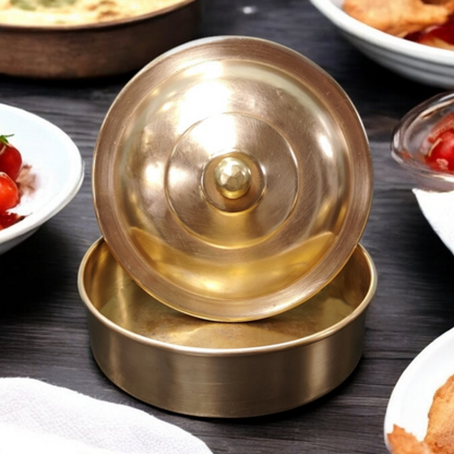 RA/007 | Antique Brass Roti Dabba/Chapati Box